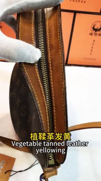 Vegetable-tanned leather restoration