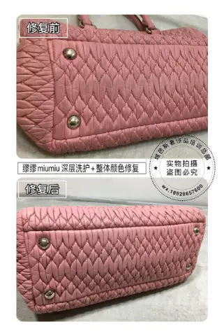 Miu Miu handbag deep cleaning and overall colour restoration 3
